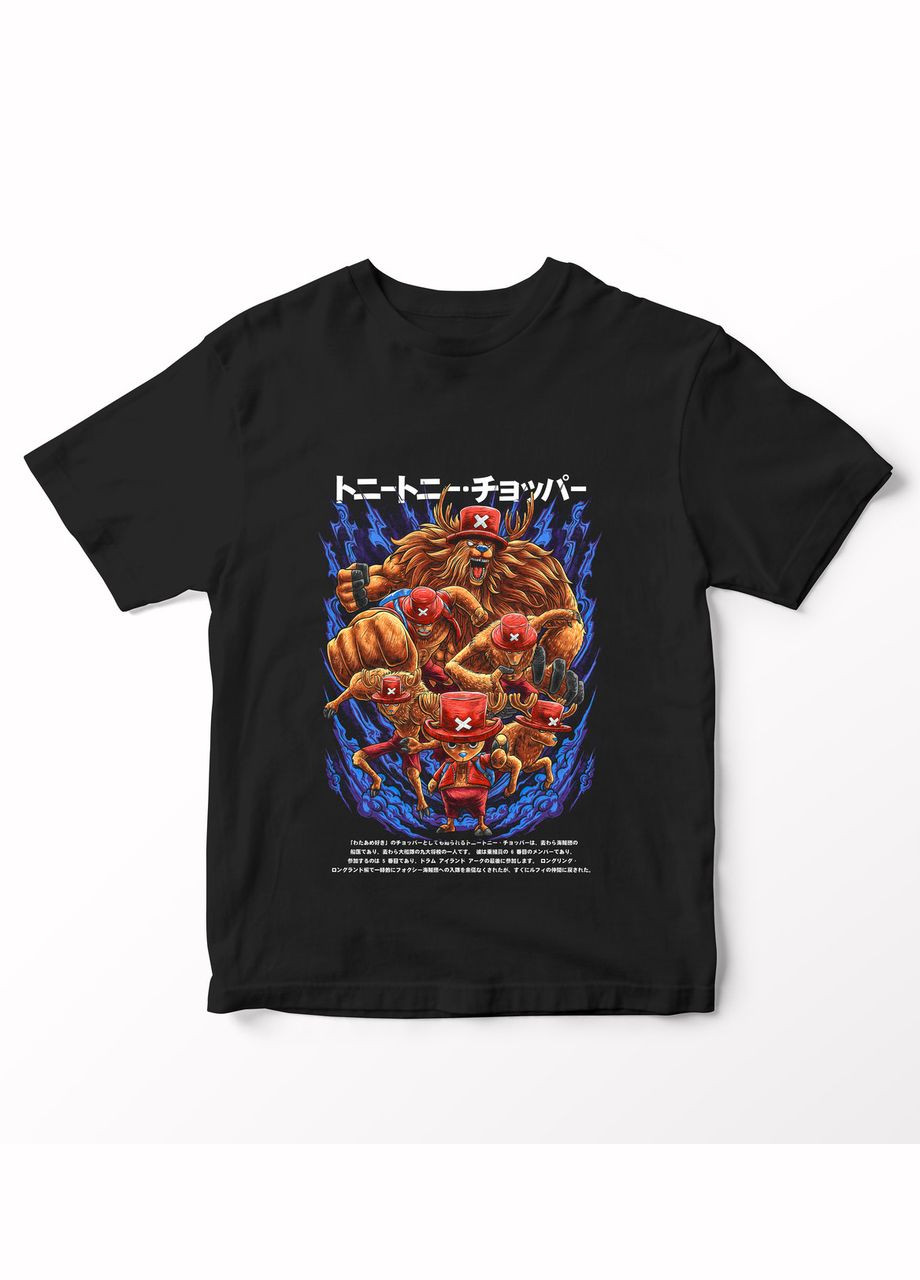 Черная футболка с аниме принтом one piece - 29 No Brand