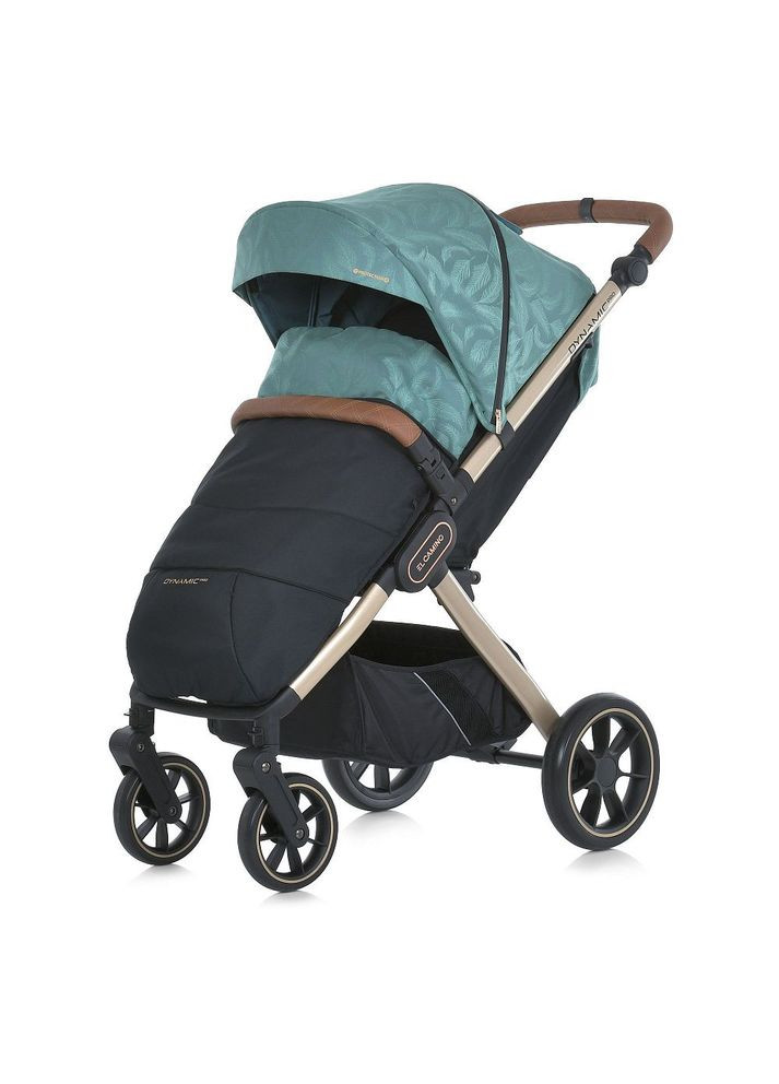 Коляска детская DYNAMIC PRO Special Mint прогулочная с чехлом дождевиком и москитной сеткой Мятная с перышками (ME 1053G-2) El Camino (334338195)