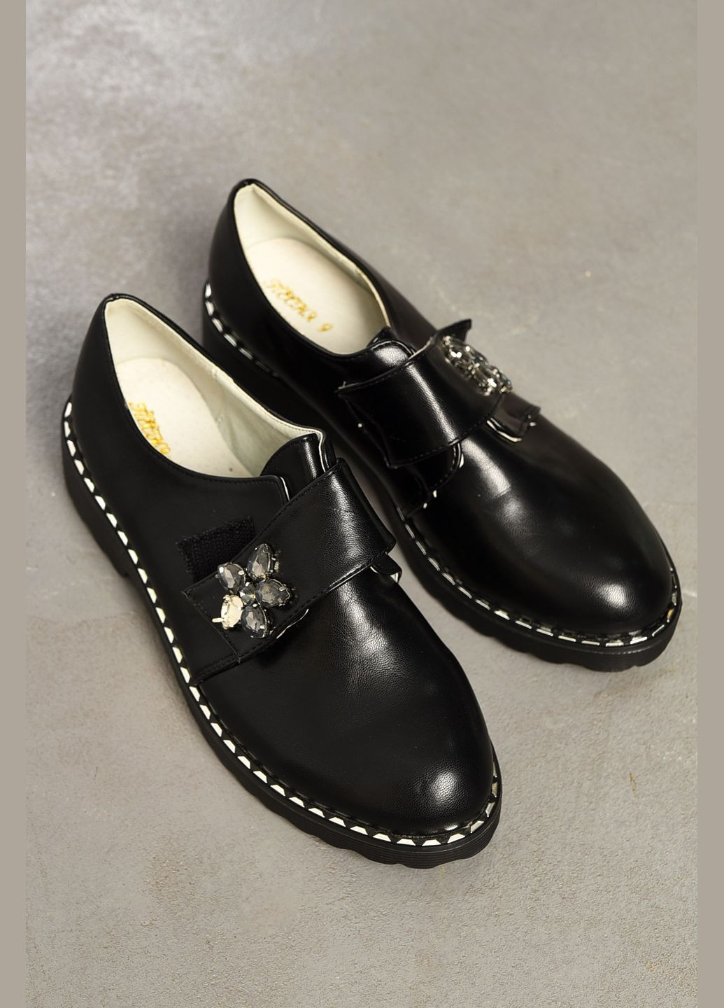 Let's Shop Туфлі жіночі чорного кольору туфлі-човники чорний з штучна шкіра, україна — демісезон (314455260)