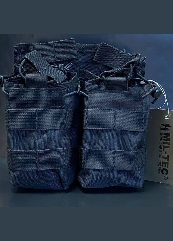 Підсумок тактичний для магазина Подвійний MAG TASCHE OPEN TOP DOUBLE SCHWARZ (13497002) Mil-Tec (292132379)