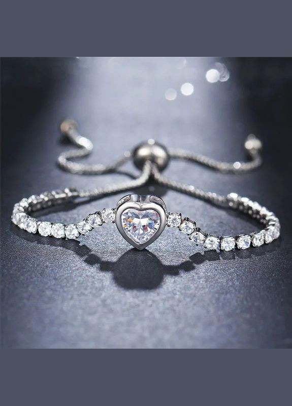 Браслет женский позолоченный с фианитами No Brand Жіночі прикраси (322784765)