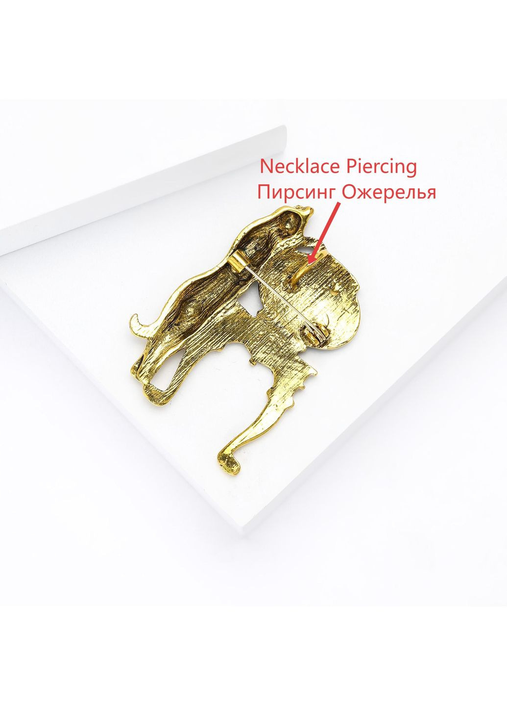 Брошка Кіт та рибка срібна (494693311) No Brand (353497336)