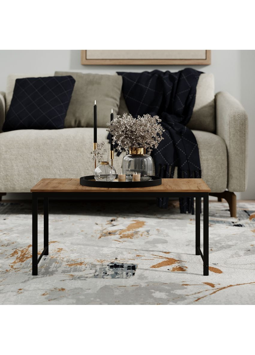 Стол-трасформер Just Fiji 442х654х327 Дуб крафт золотой/Чёрный (TB07120000030) Art In Head (337309282)