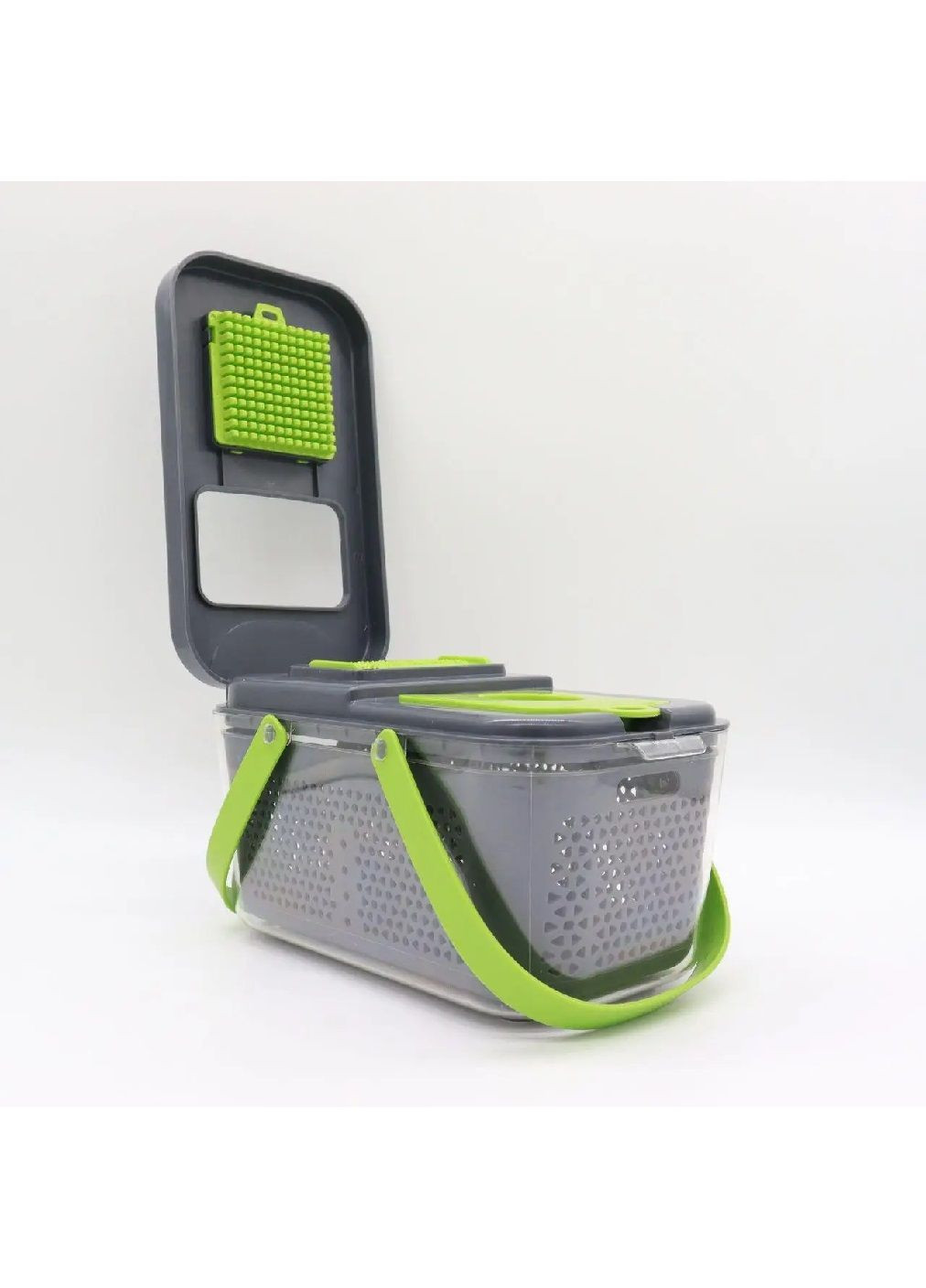 Механічна ручна овочерізка з контейнером сепаратором герметичною кришкою для нарізки овочів (480864-Prob) Unbranded (346389812)