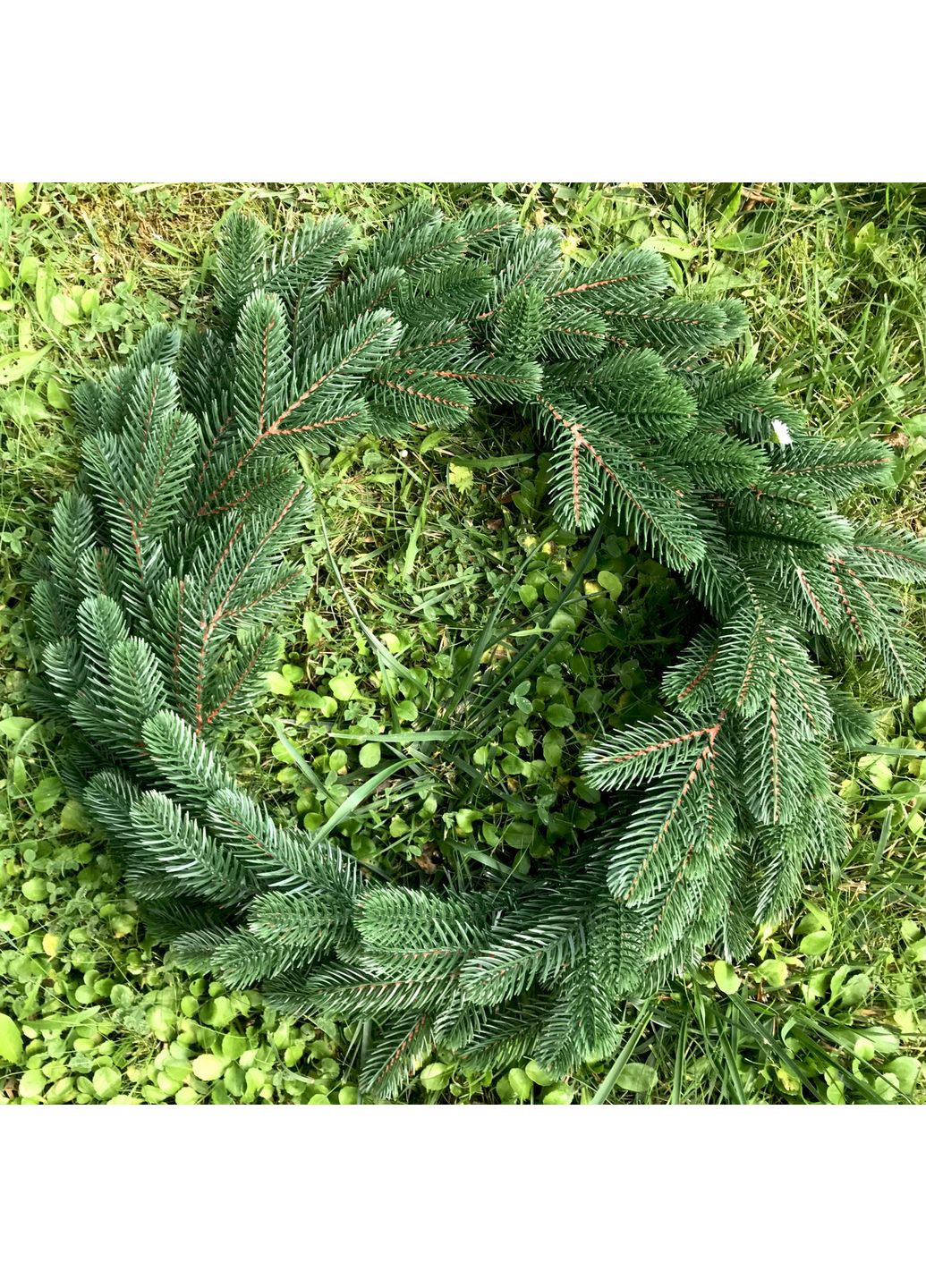 Вінок новорічний різдвяний SGH Traditional з литої хвої, Ø 50 см HVOYA (372798513)