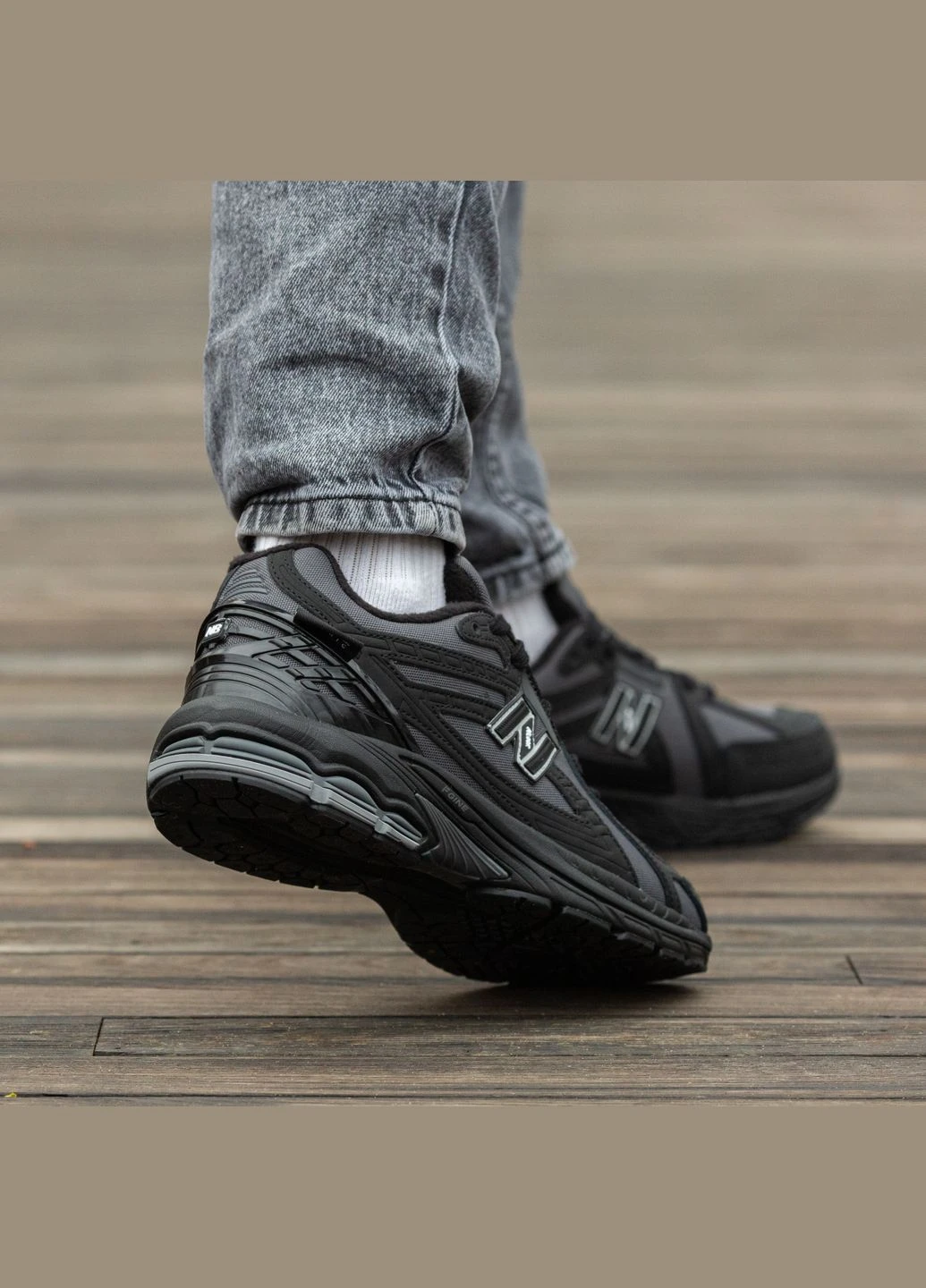 Чорні кросівки зимові чоловічі new balance 1906r winter black gray termo gore-tex | нью беланс 1906r чорні сірі термо зимовий No Brand