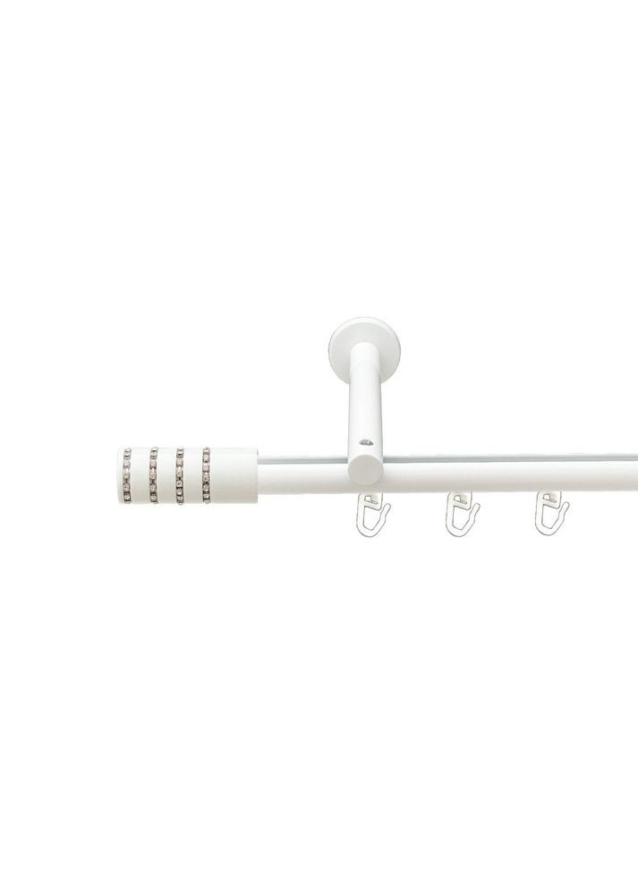 Карниз Барамелла металлический однорядный цилиндр+профиль (16 см) профильная труба Арктис 19 мм 200 см (00-00021290) ORVIT (300693070)