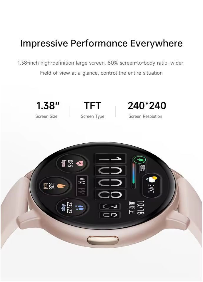 Смарт-годинник жіночий Lige T6 Pink (розмова, пульсоксиметр) 2 ремінці Lemfo (367115832)