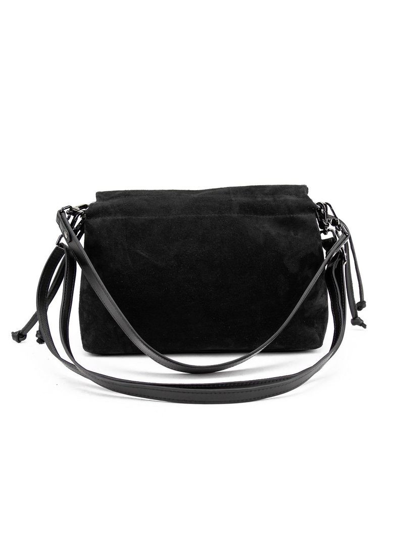 Женская сумка кроссбоди на плечо из натуральной замши и кожи повседневная с затяжками и клапаном RoyalBag CH-8585DB-Y (368156742)