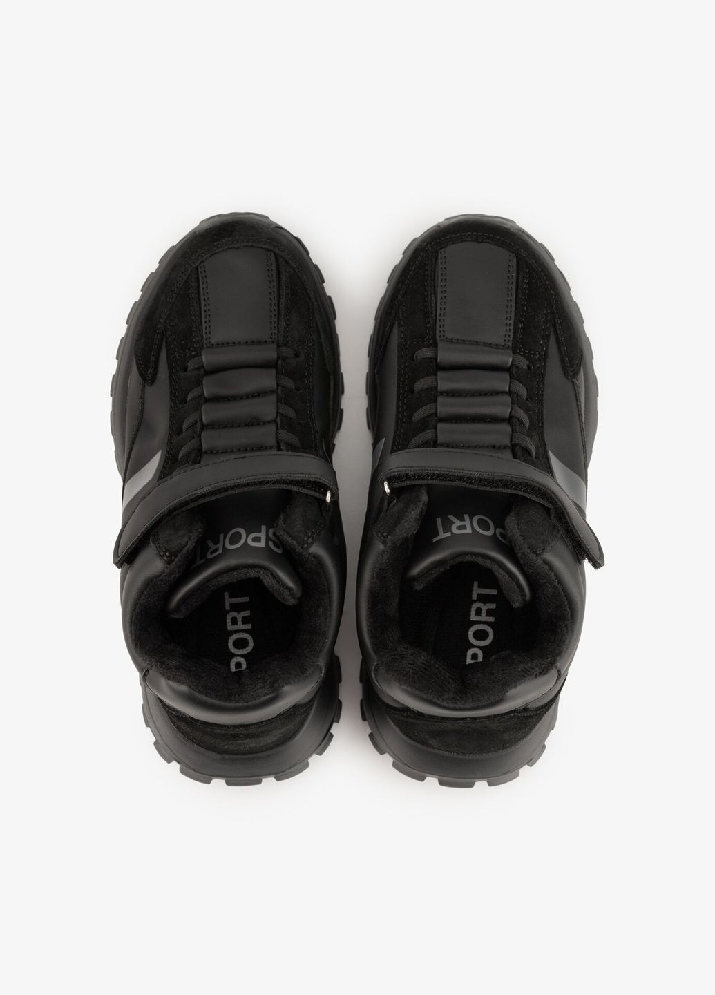 Черные демисезонные кроссовки утепленные для мальчика h51-3 черно-серый shop (2000999228131) Stepln