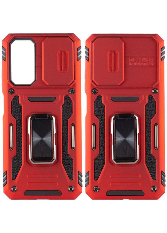 Ударостійкий чохол Camshield Army Ring для Xiaomi Redmi 10 Червоний Epik (372499685)