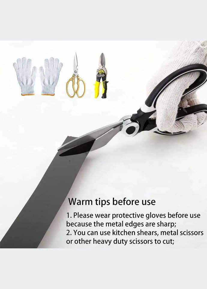 Дзеркальна металева наклейка смуга Золота 10 м х 2 см No Brand (302242983)