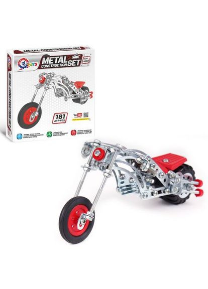 Конструктор металлический "Мотоцикл", 181 деталь ТехноК (372469239)