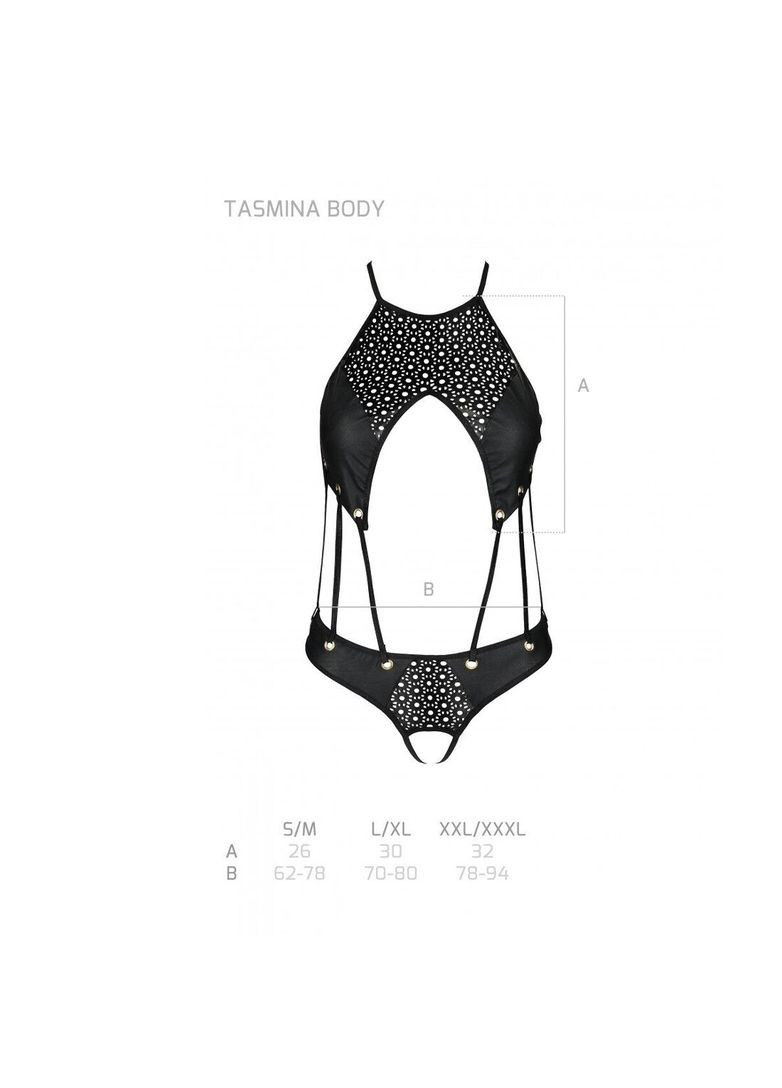 Боді з екошкіри з ремінцями та перфорацією Tamaris Body black L/, L/XL Passion (371391344)