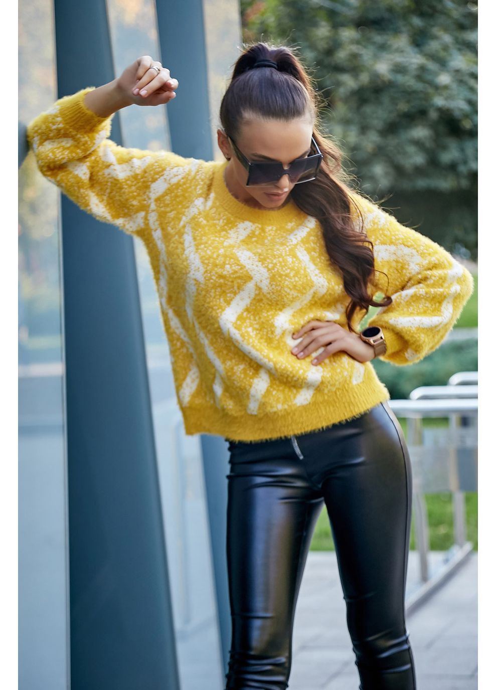 Горчичный демисезонный джемпер 8939.3798 Seventeen