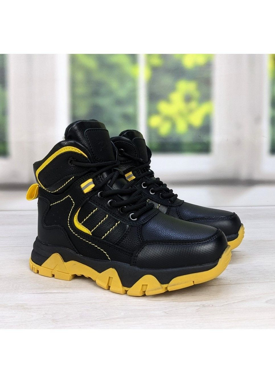 Черные повседневные зимние ботинки зимние для мальчика Paliament