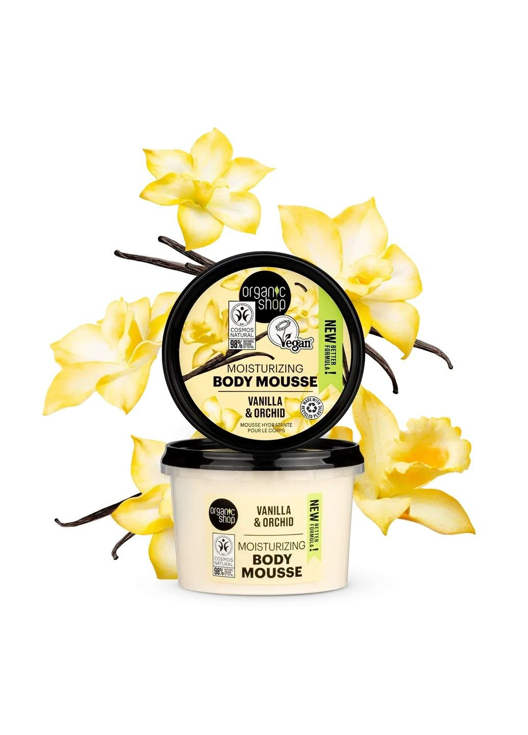 Organic Shop Мус для тіла Бурбонська ваніль 250 мл — Крем, Естонія (326040556)