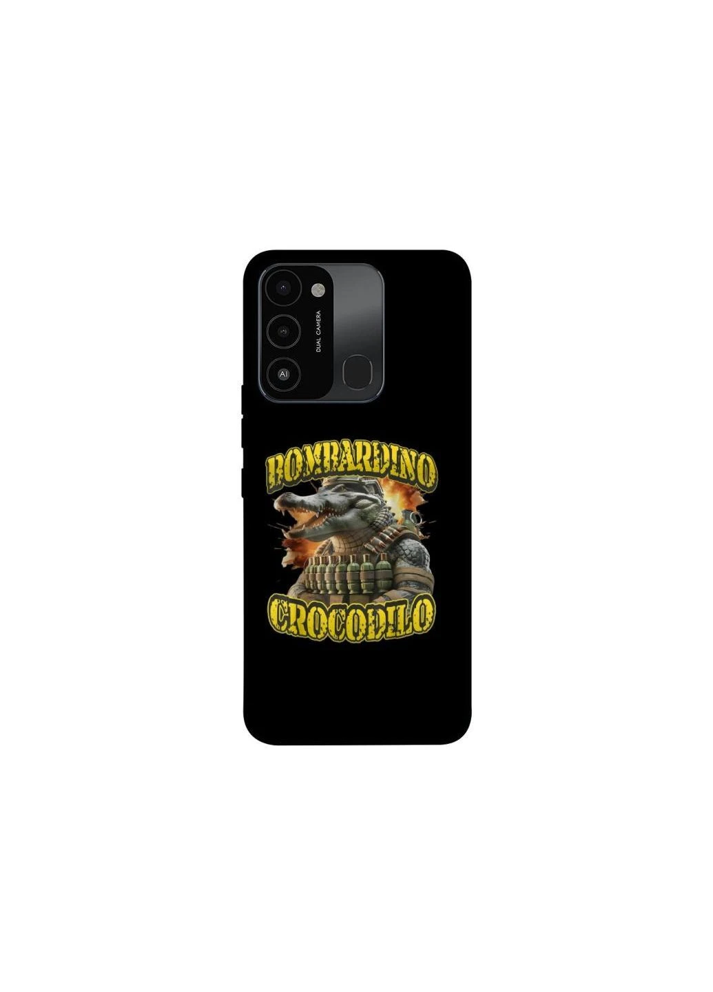 Чехол на TECNO Spark 8C Bombardino Crocodilo Frontalka (384607771)