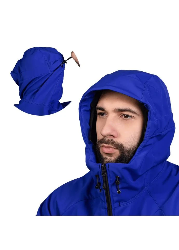 Синяя демисезонная куртка rubicon softshell blue Camotec