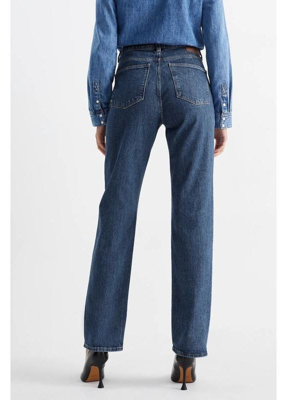 Рівні прямі джинси сині базові retro straight C&A - (368396694)