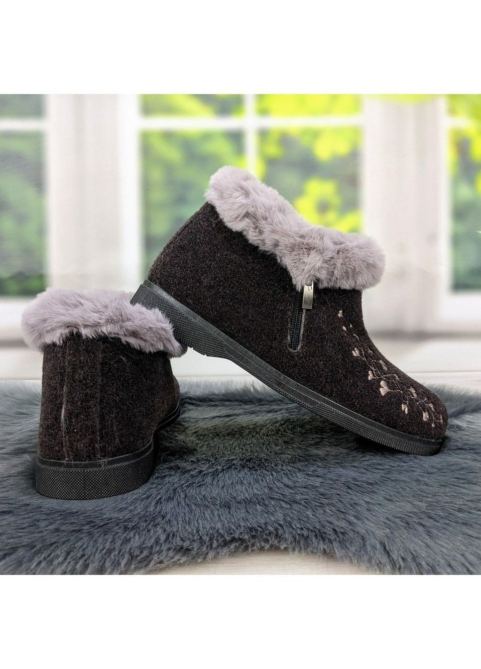 Тапочки чуні жіночі високі на хутрі Gipanis (301127760)