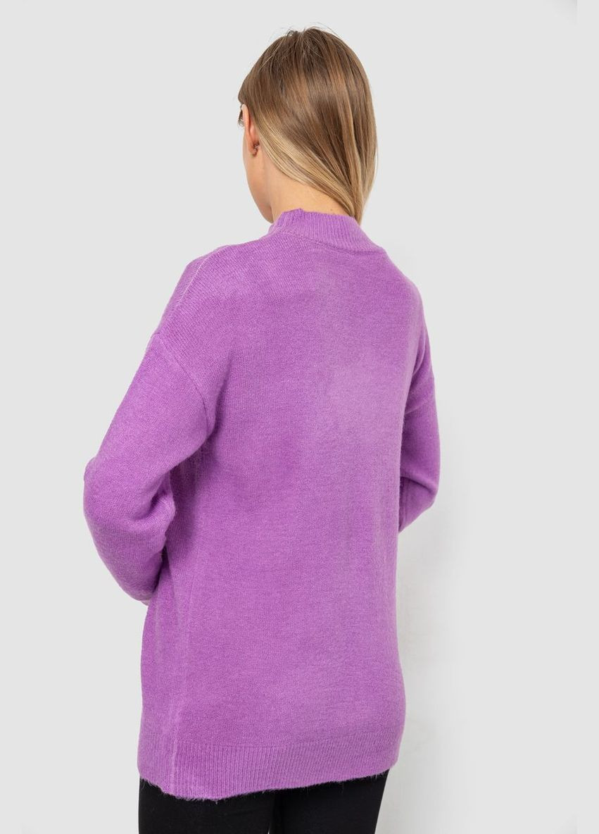 Бузковий зимовий светр жіночий вовняний Ager 244R0390