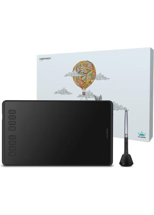 Графічний планшет 8.7"x5.4" H950P, microUSB, чорний Huion (371632781)