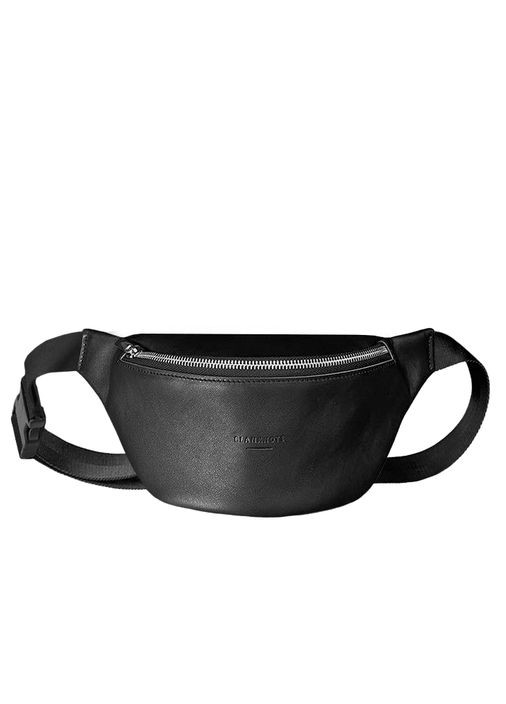 Шкіряна поясна сумка-бананка Kanny чорна (A-028811) BlankNote (327874304)