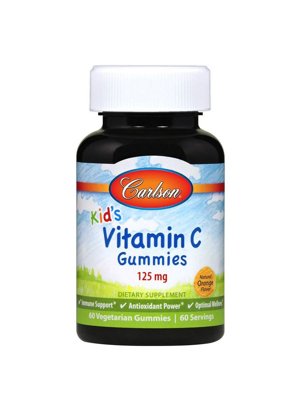 Вітаміни та мінерали Kid's Vitamin C Gummies, 60 желеек Carlson Labs (293416899)