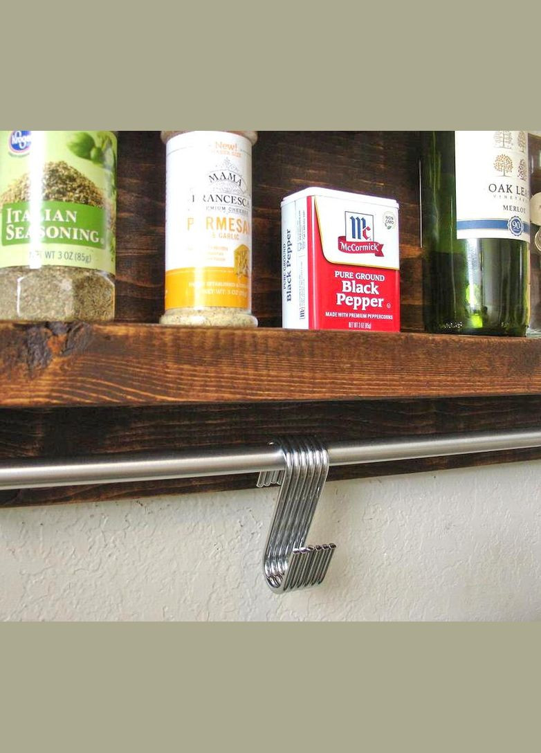 Полиця настінна з дерева Суарес 65 мокко (ПНС-651010) No Brand (327867282)