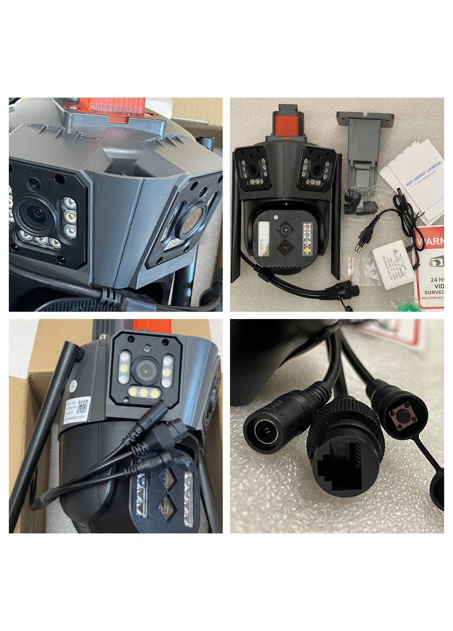 Охоронна поворотна WiFi IP камера 6K LSWL342-10X з 10x зумом та 4 лінзами LS VISION (300172392)