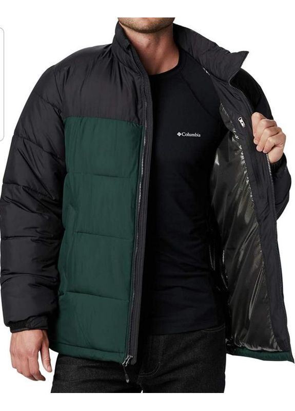 Зеленая мужская зимняя куртка men's collegiate pike lake jacket Columbia