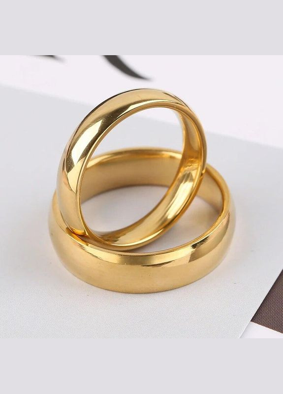 Классическое обручальное кольцо 4мм 18К золотистый размер 18 Xuping (289844099)
