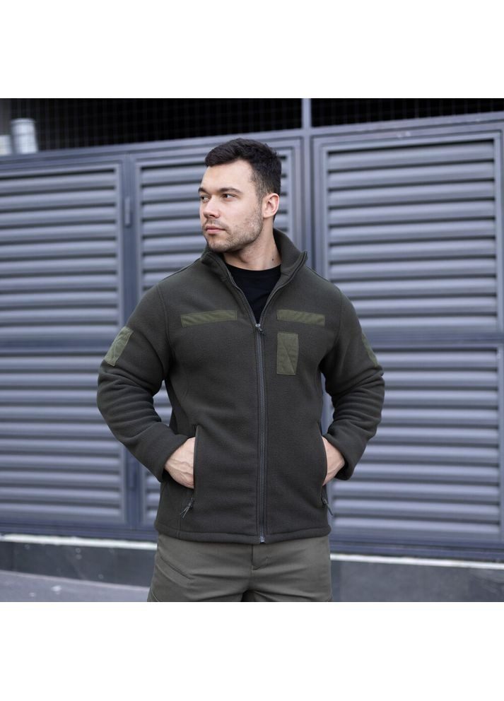 Толстовка флісова Voin з липучками Хакі Pobedov (364989414)