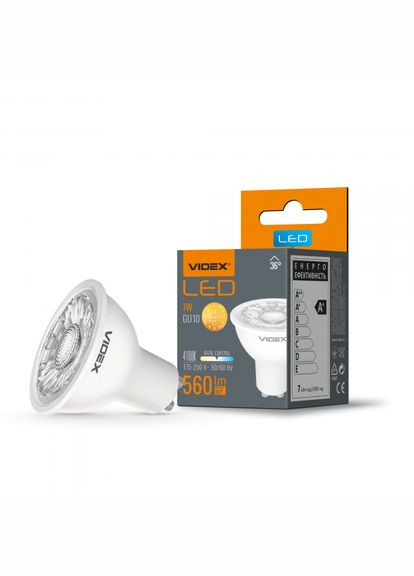 LED лампа MR16eL 7W GU10 4100K (VLMR16eL-07104) Videx (305754277)