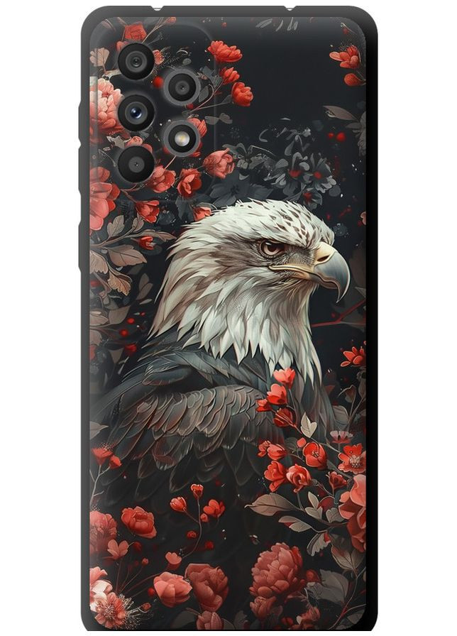 TPU черный чехол 'Цветочный страж' для Endorphone Samsung Galaxy A73 A736B (291126561)