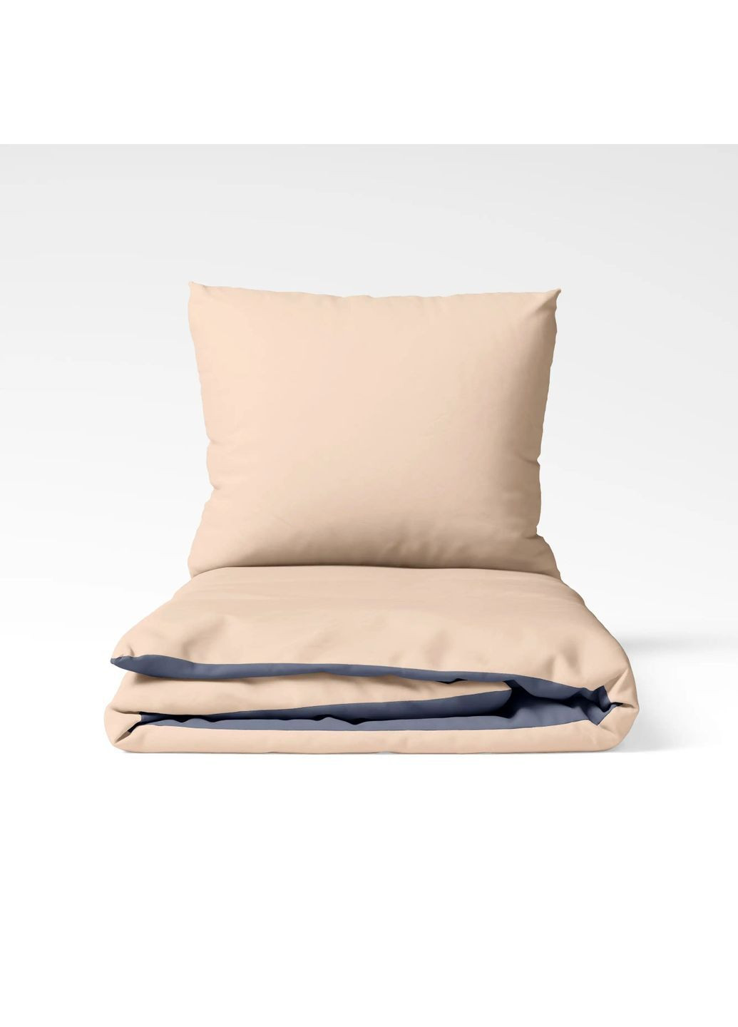 Двуспальный комплект постельного белья Ранфорс с наволочками 70*70 см, 115 гр/м2 Silk Ember Бежевый (15810180215) ТЕП (373409195)