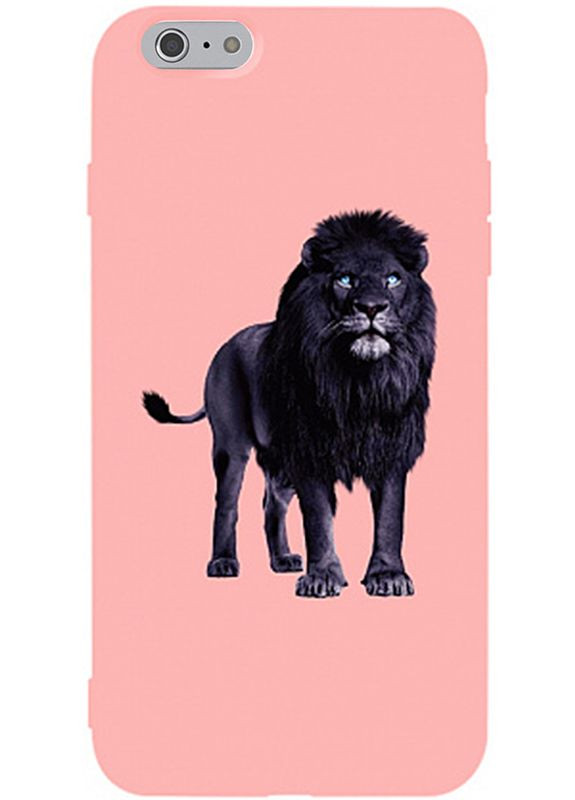 Чехолнакладка Matt TPU 2mm Print Case Apple iPhone 6/6s #36 Blacklion Pink Toto (301783655)