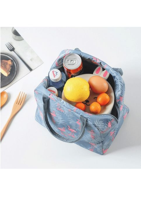 Ланч бег "Flamingos" - сірий No Brand (295012750)