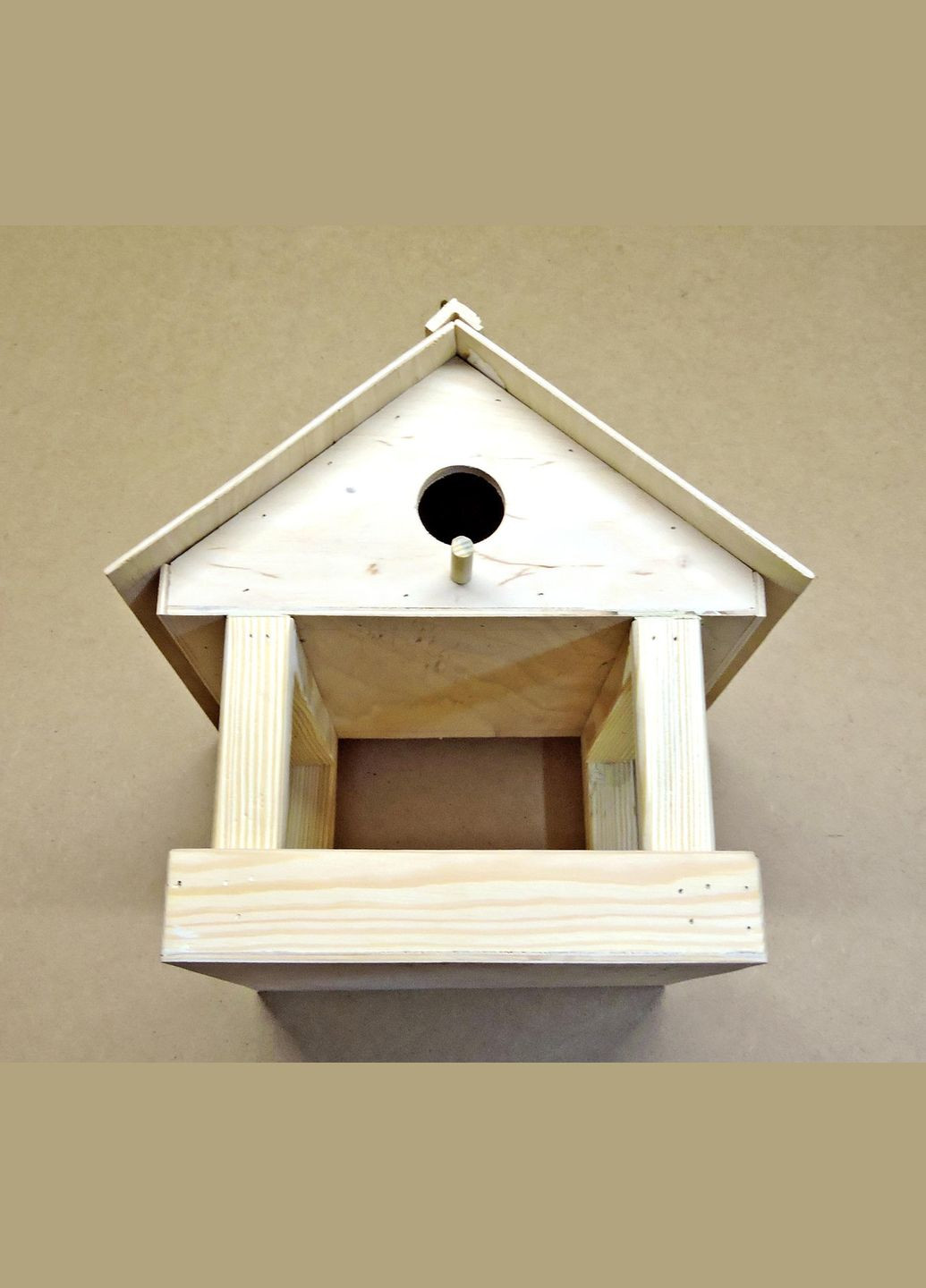 Годівниця з шпаківнею з дерева Горихвостка (КСЧ-000100) No Brand (328605485)