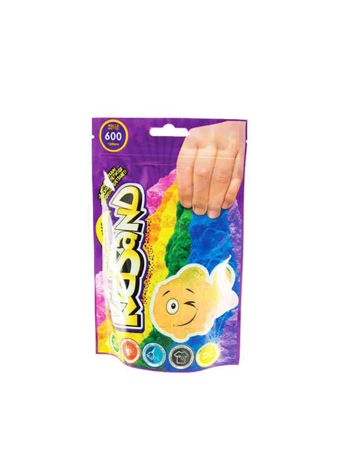 Кинетический песок "KidSand" KS 03 02 пакет 600 гр Желтый Danko Toys (363204931)