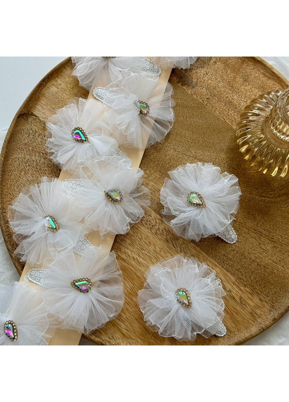 Набор 2 шт Заколки для волос Клик-клак бант Капли радуги Princess (368772352)