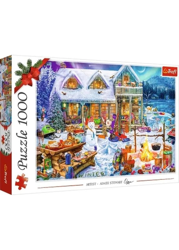 Пазл XMAS Зимнее время 1000 элементов (5900511109481) Trefl (400393404)