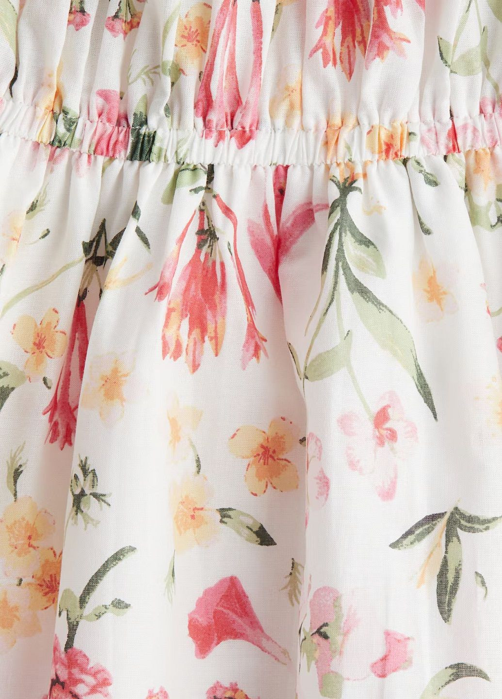 Білий кежуал сукня H&M з квітковим принтом