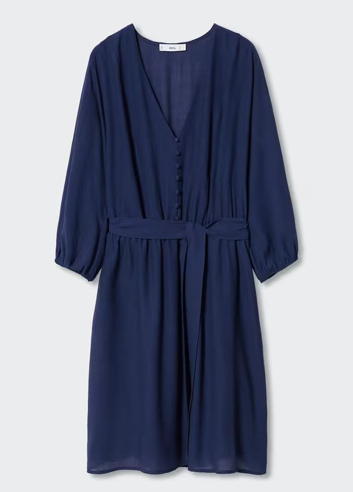 Синее платье Mango