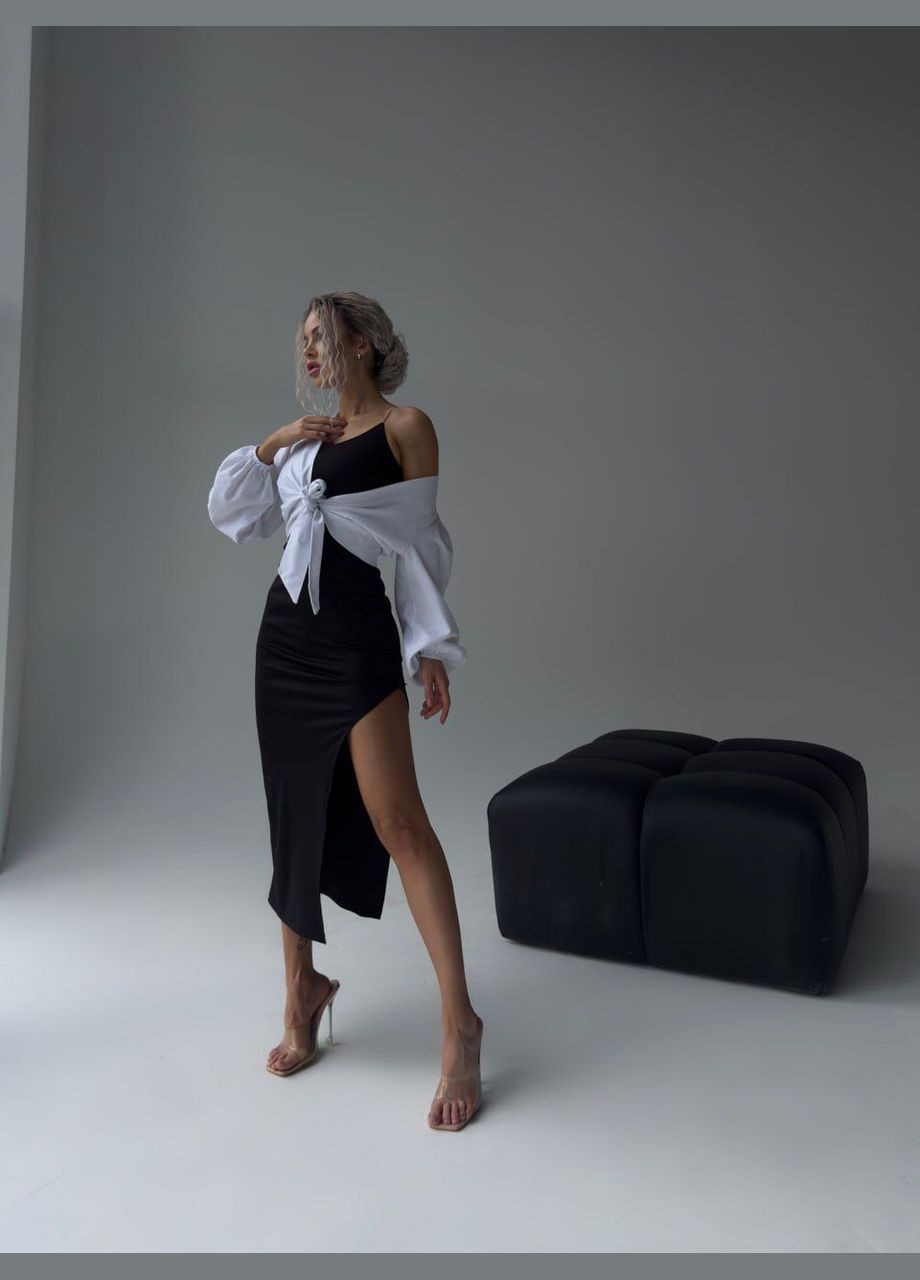 Белая рубашка однотонная NIKAS