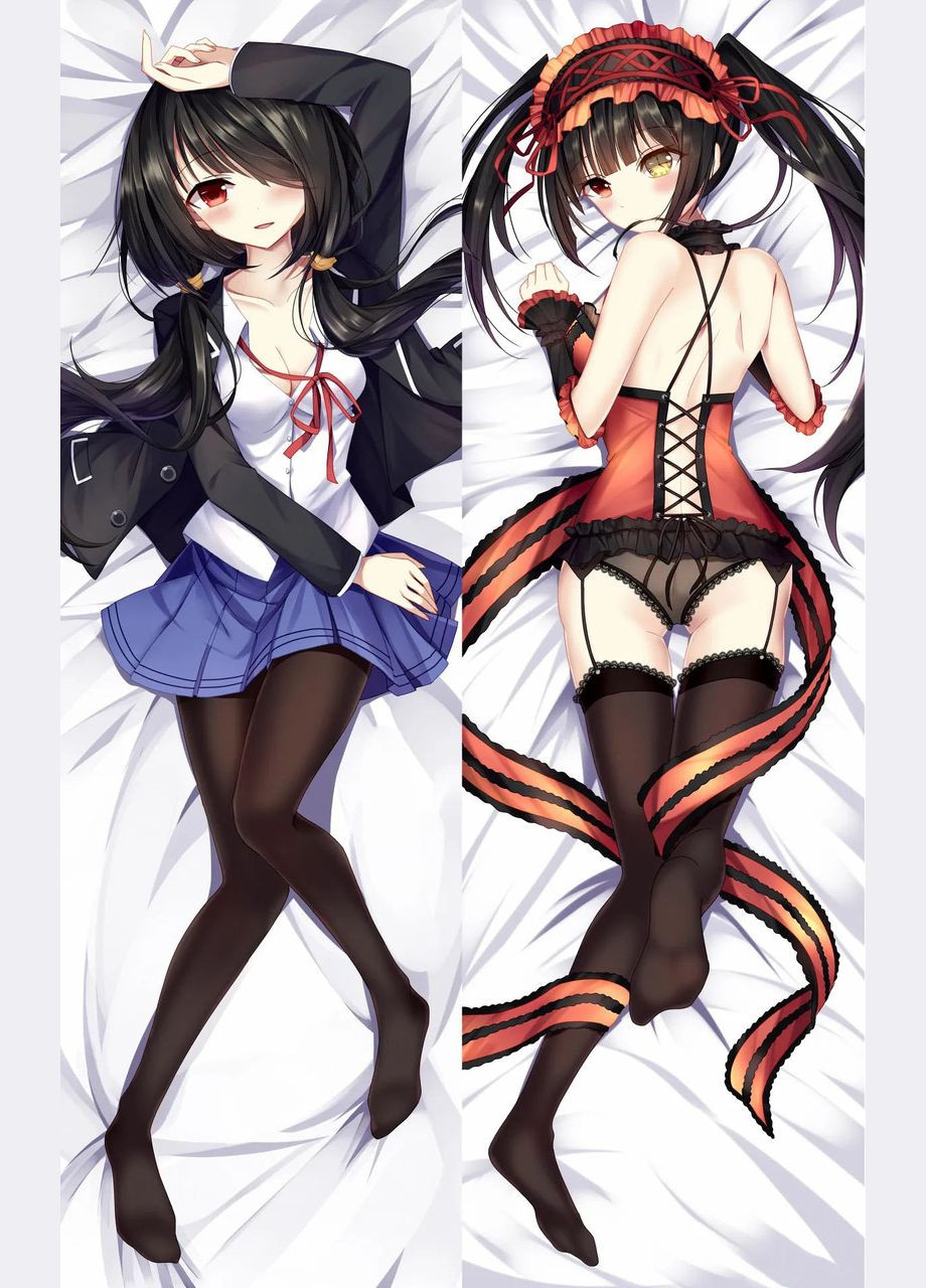 Подушка дакимакура двухсторонняя Tokisaki Kurumi - Date A Live 100см No Brand (327842507)