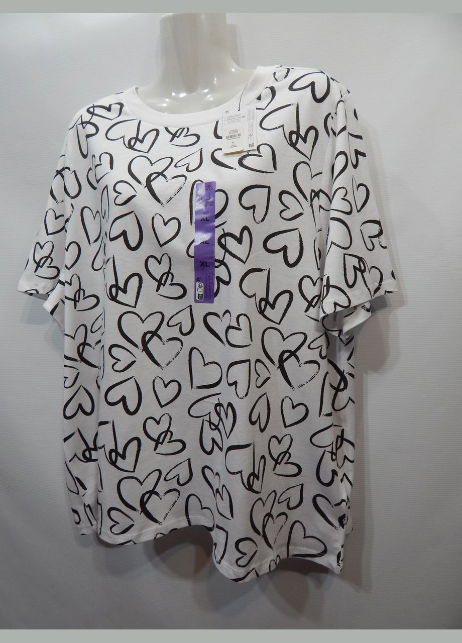 ФУТБОЛКА женская фирменная оригинал Oversize 50-52 р. 116фн (только в указанном размере, только 1 шт) Primark - (331164414)