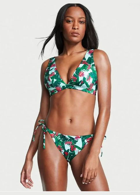 Зеленый демисезонный купальник swim mixand-match plunge bikini s Victoria's Secret