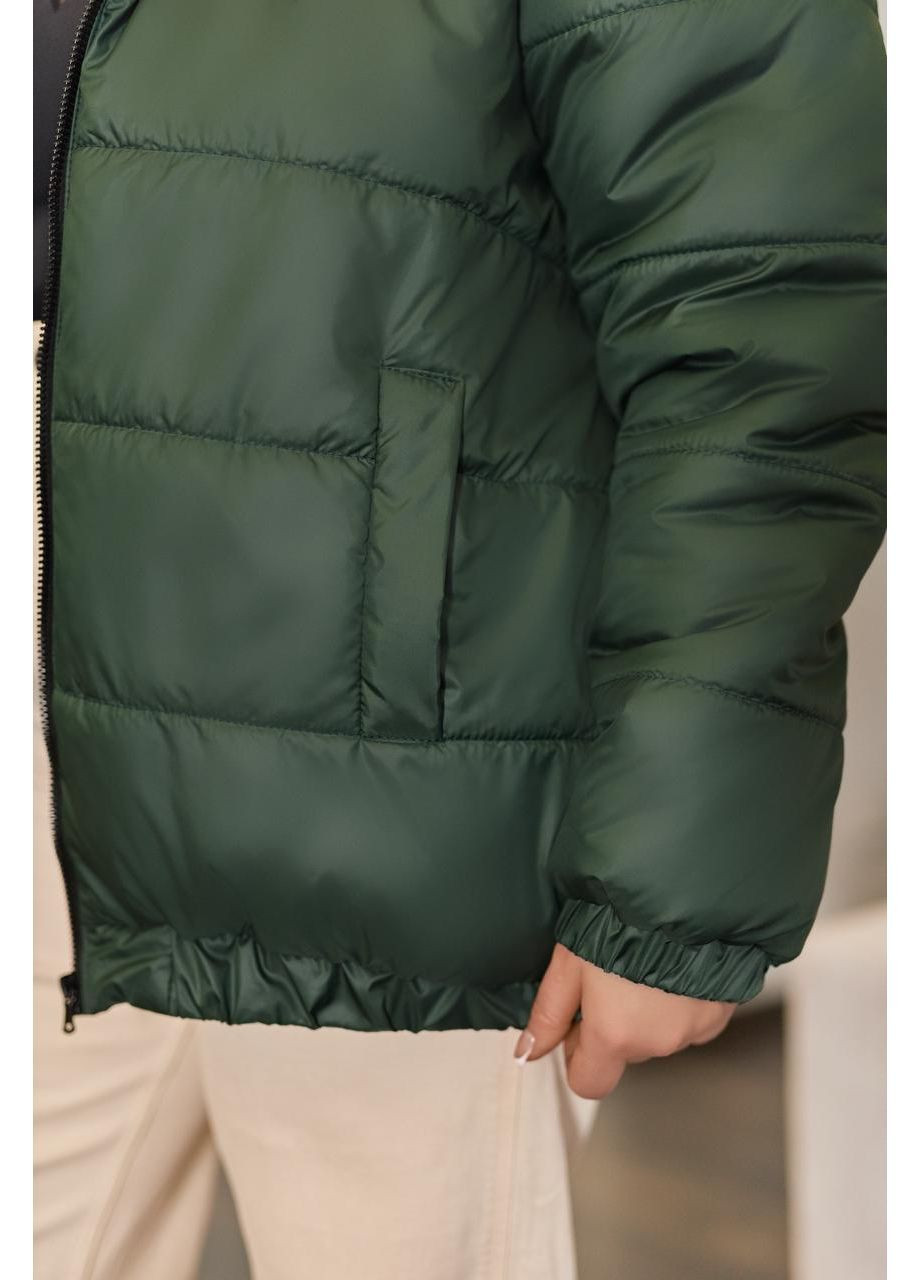 Изумрудная демисезонная женская демисезонная курточка No Brand